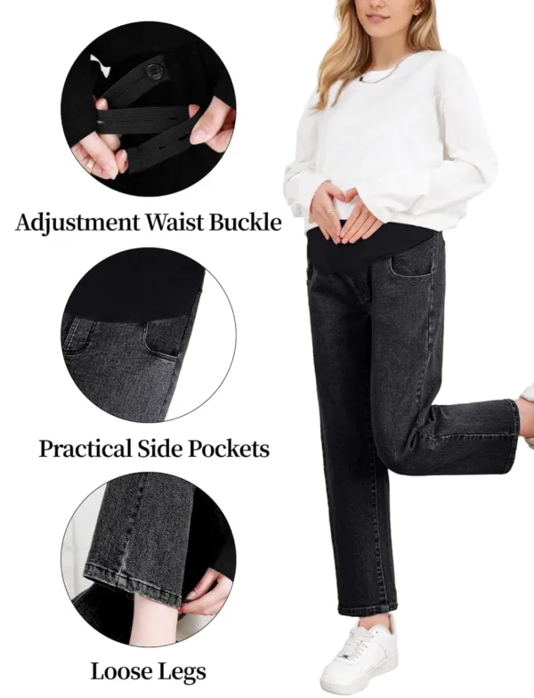 maternity jeans wide leg 6