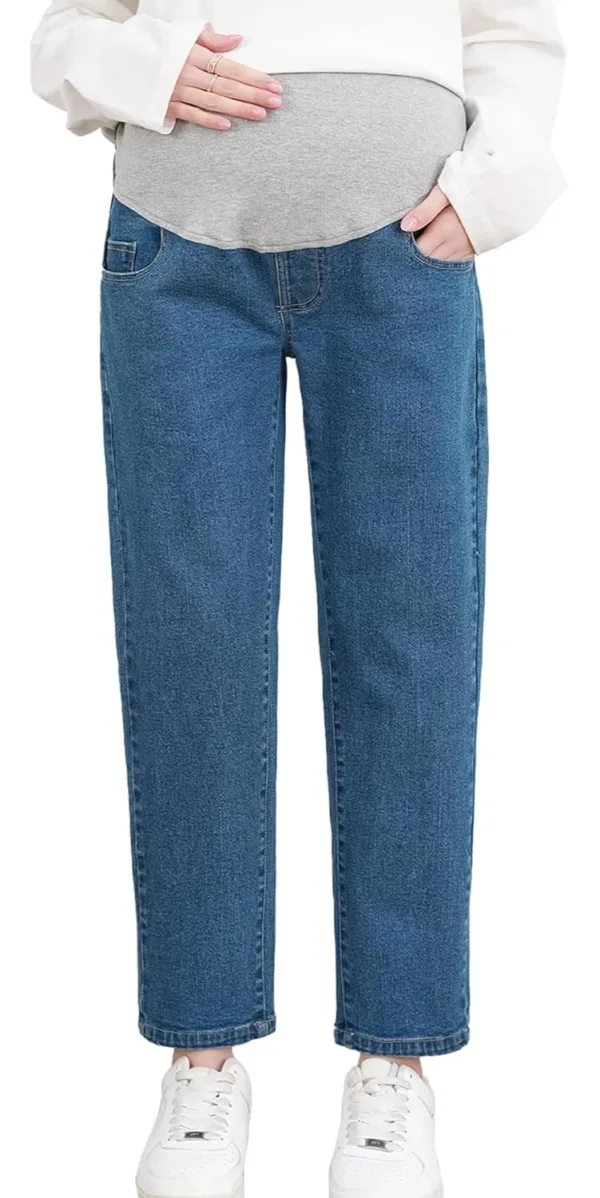 maternity jeans wide leg 7