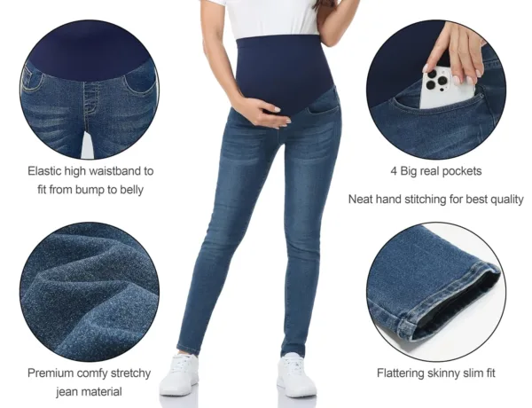 maternity jeggings belly 2