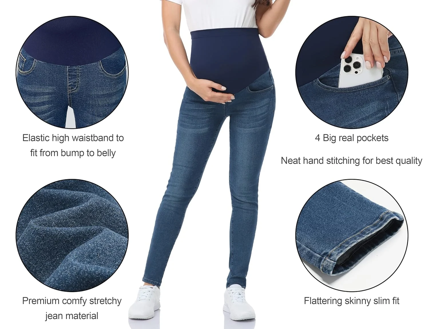 maternity jeggings belly 2