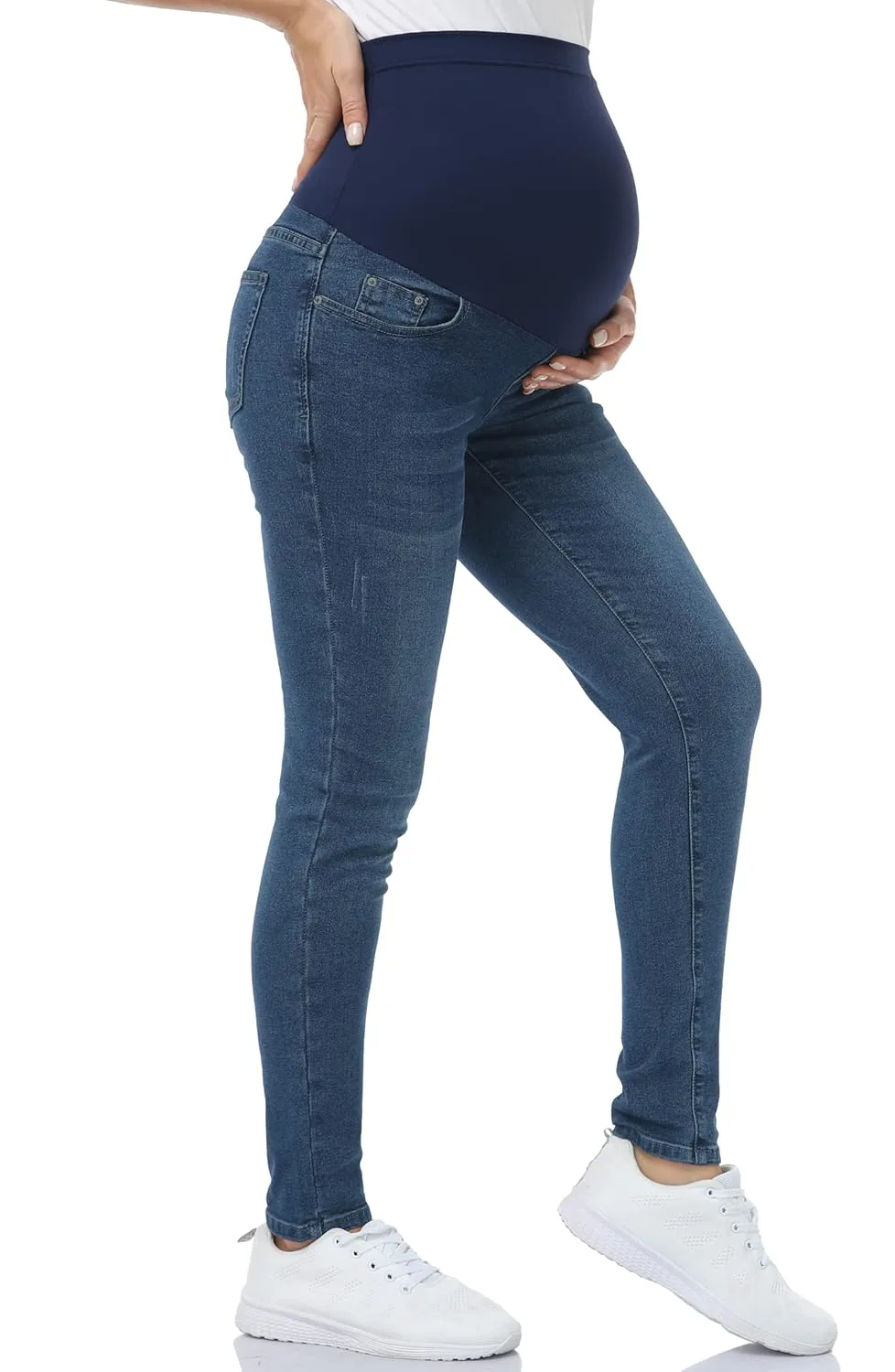 maternity jeggings belly 4