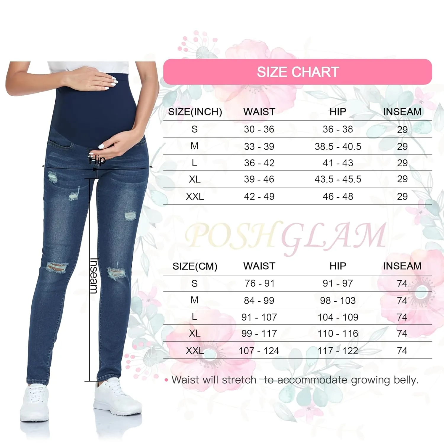 maternity jeggings belly 6