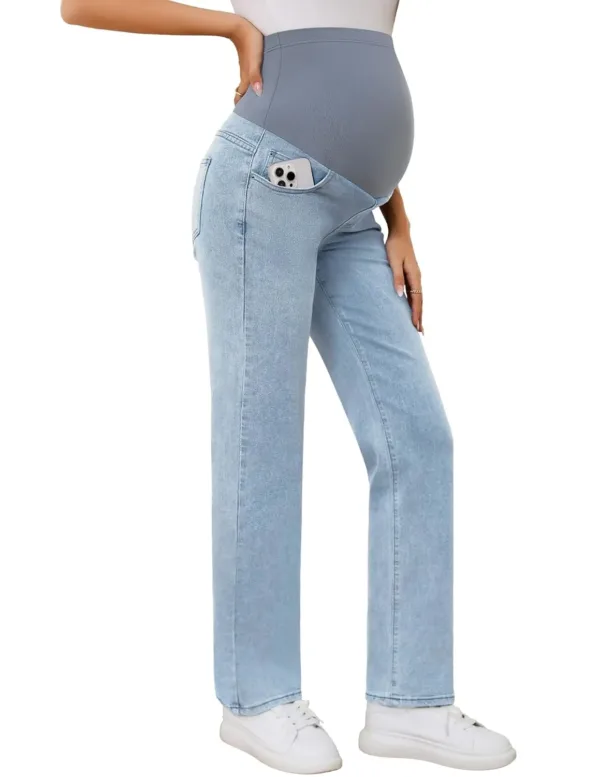maternity jeggings belly 7