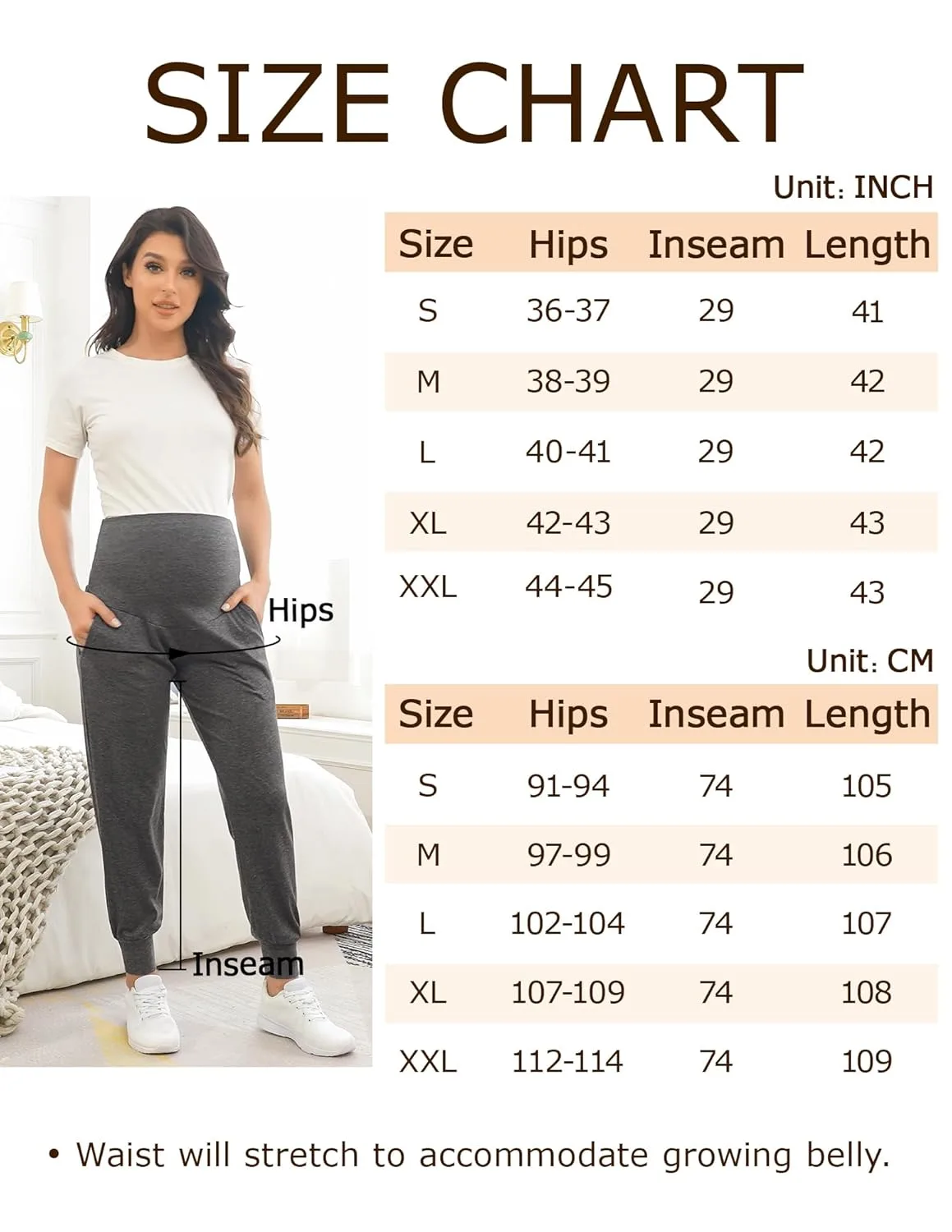 maternity joggers pants 6