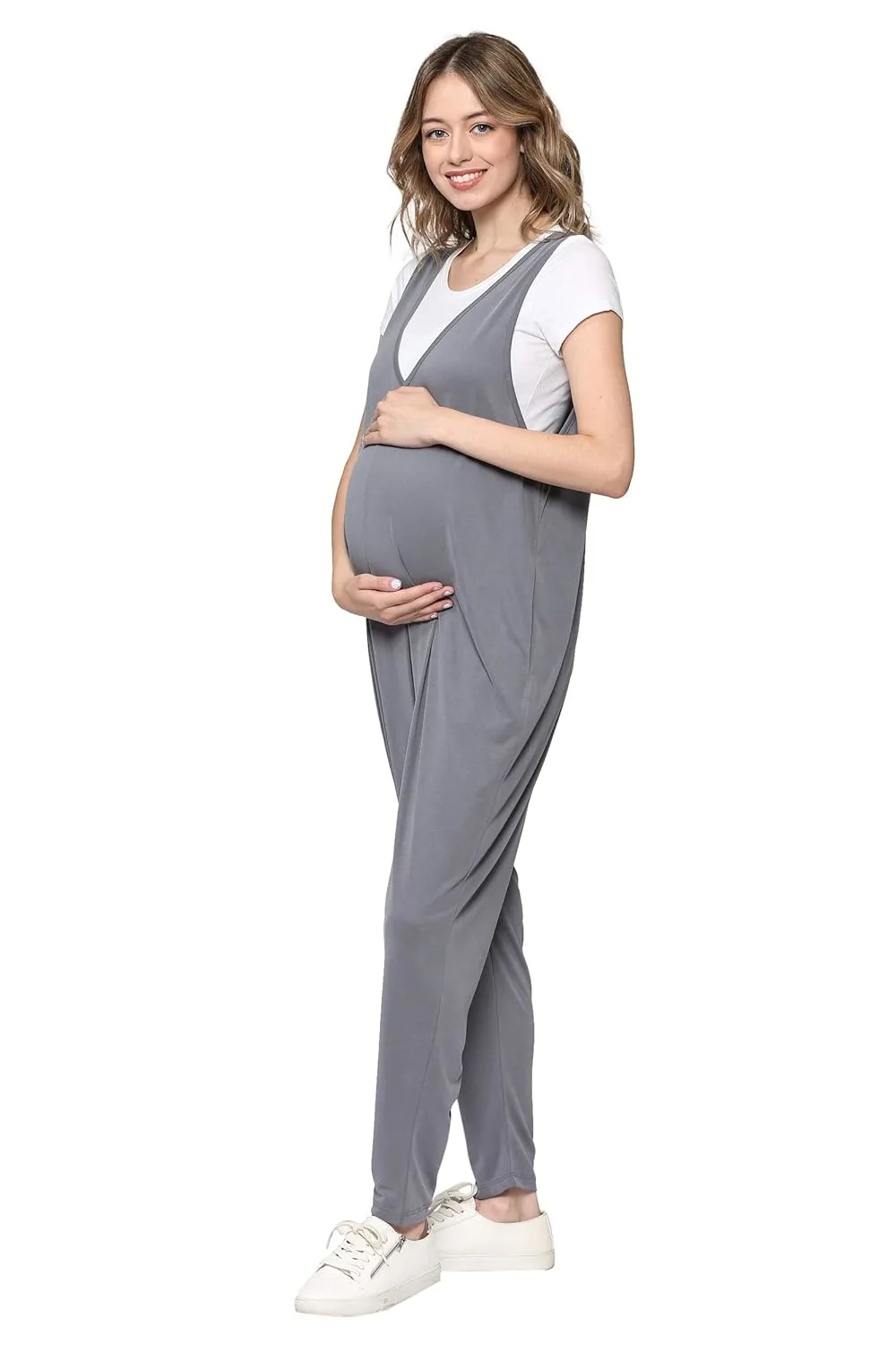 maternity jumpsuit sleeveless 2
