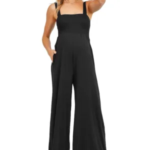 maternity jumpsuit sleeveless romper 1