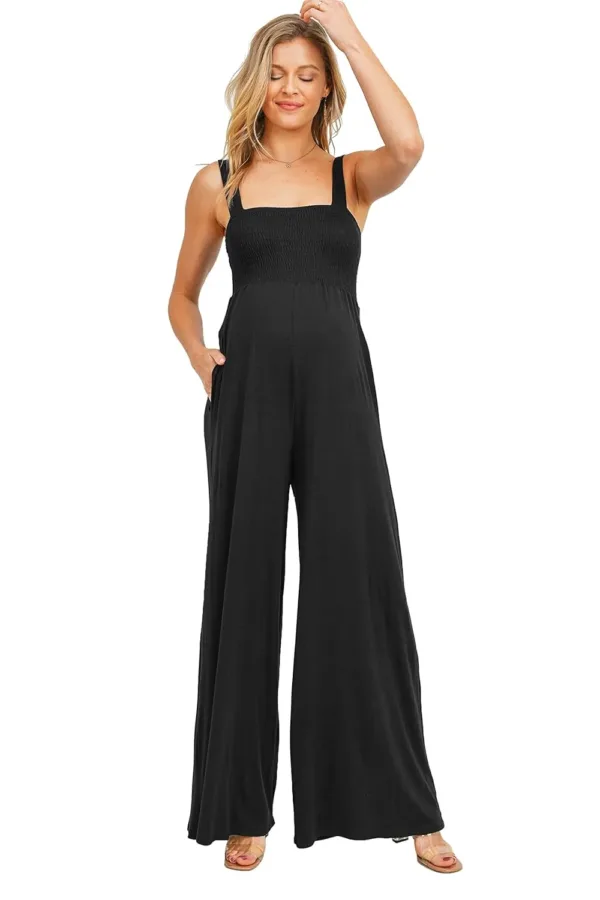 maternity jumpsuit sleeveless romper 1