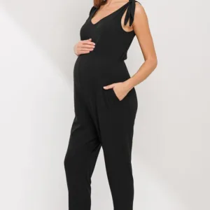 maternity jumpsuit sleeveless tie 2