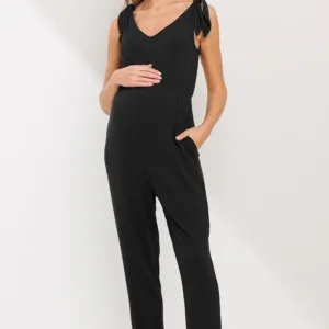 maternity jumpsuit sleeveless tie 6