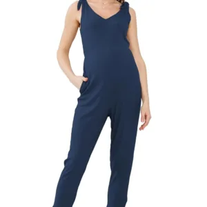 maternity jumpsuit sleeveless tie 7