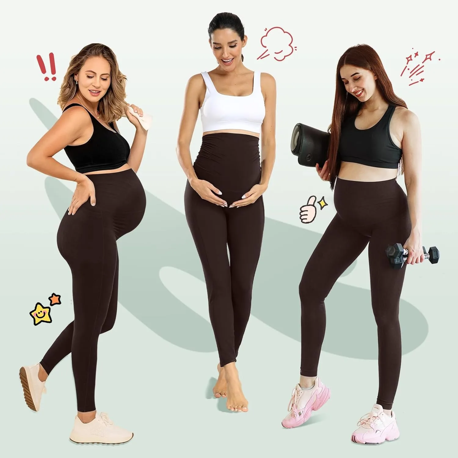 maternity leggings bump 3
