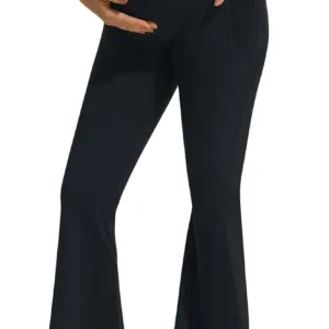 maternity leggings flare pocket 1