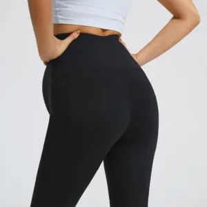 maternity leggings flare pocket 4