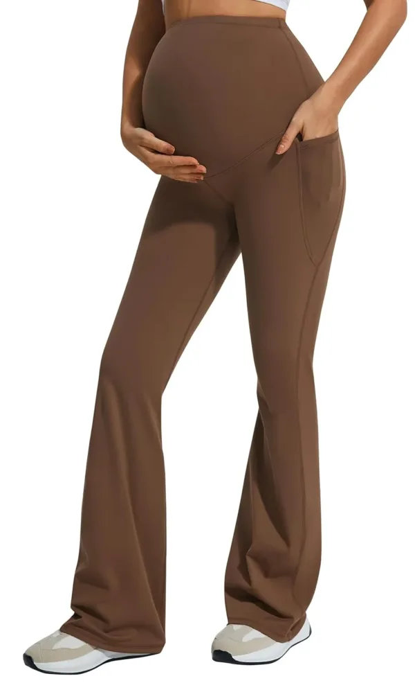maternity leggings flare pocket 6