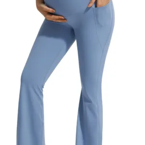 maternity leggings flare pocket 7
