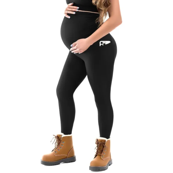 maternity leggings fleece 1