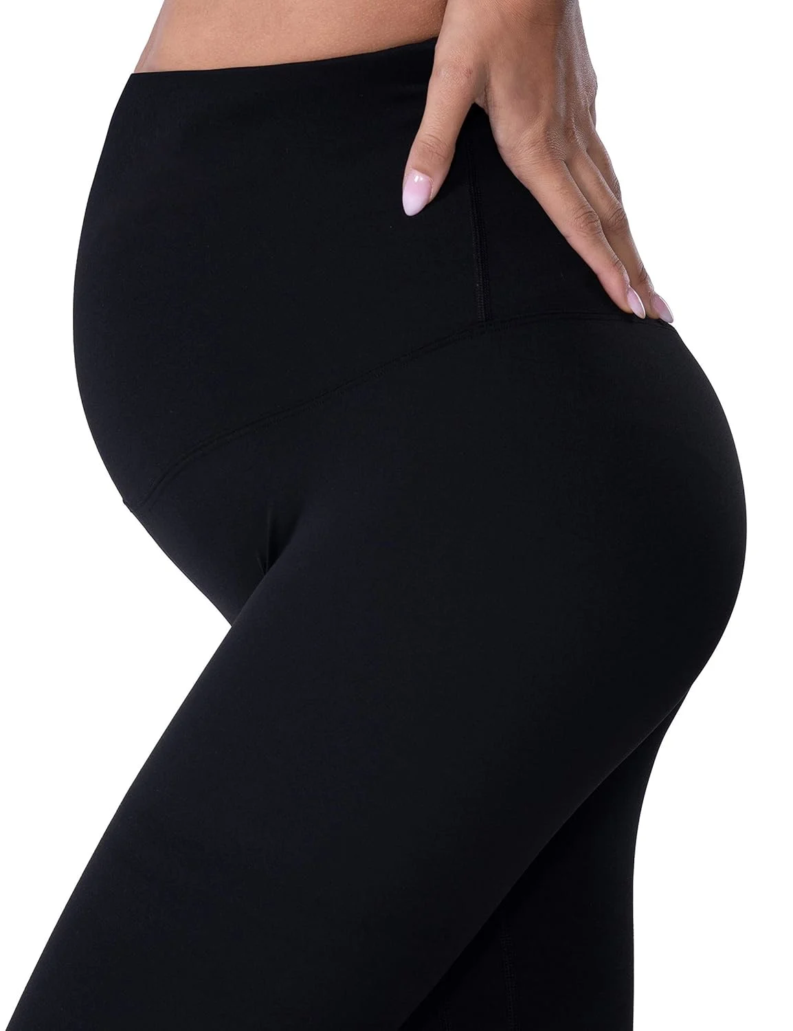 maternity leggings over belly 5