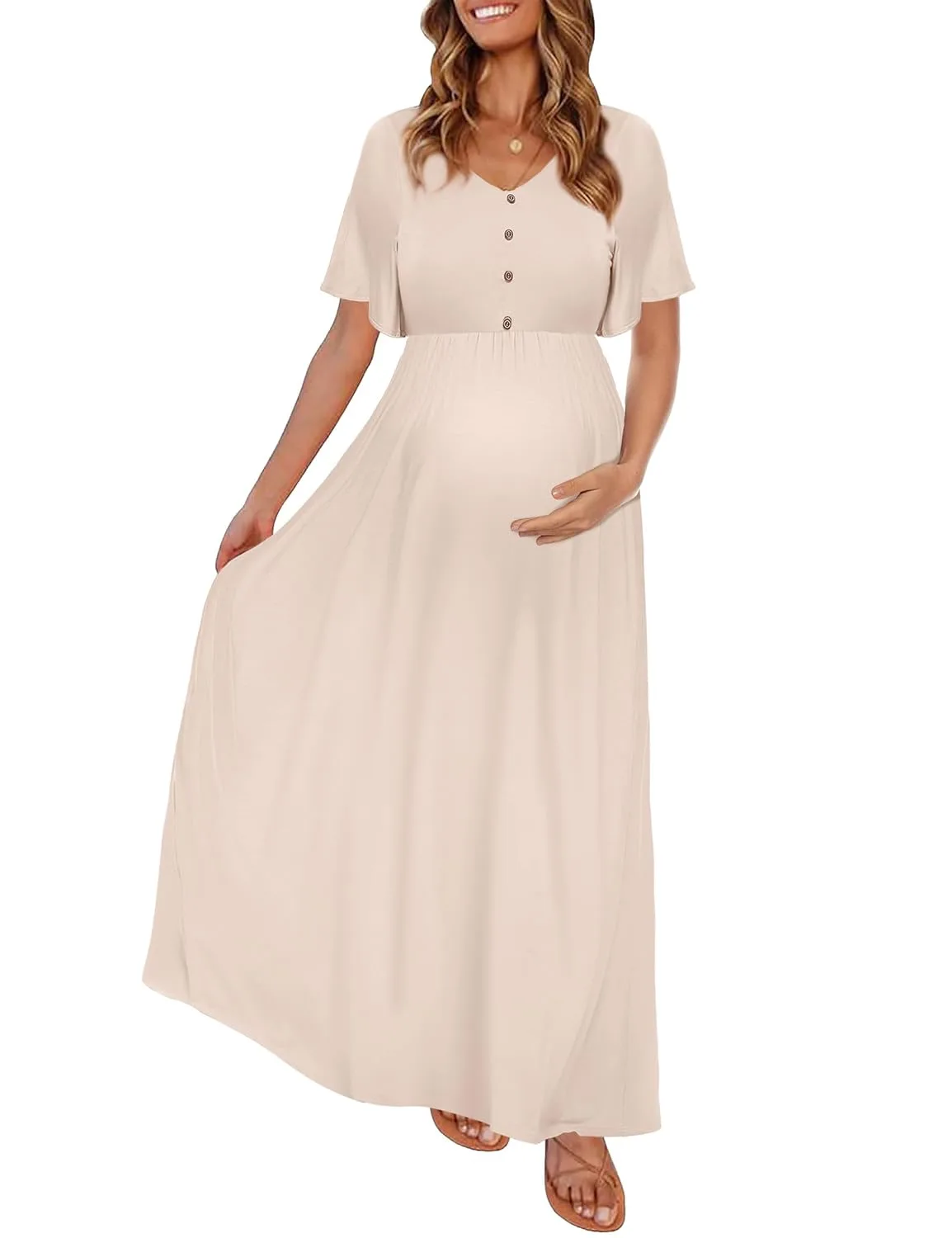 maternity maxi dress 1