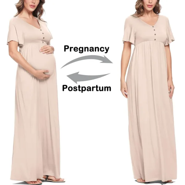 maternity maxi dress 4