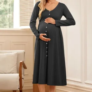maternity nightgown nursing 2