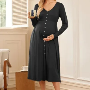 maternity nightgown nursing 3