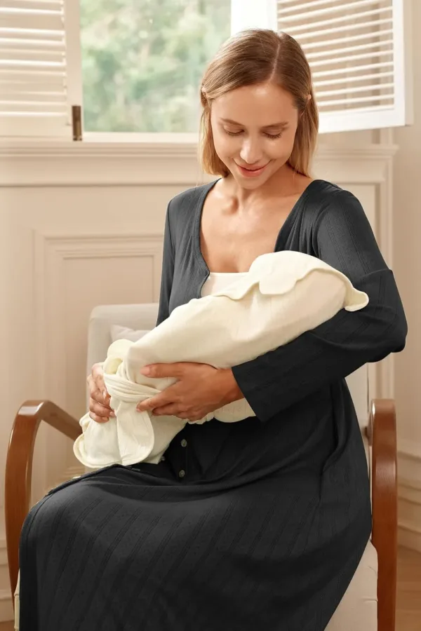 maternity nightgown nursing 4