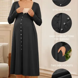 maternity nightgown nursing 6