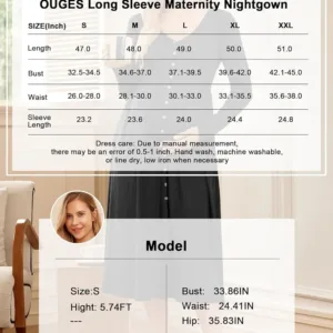 maternity nightgown nursing 7