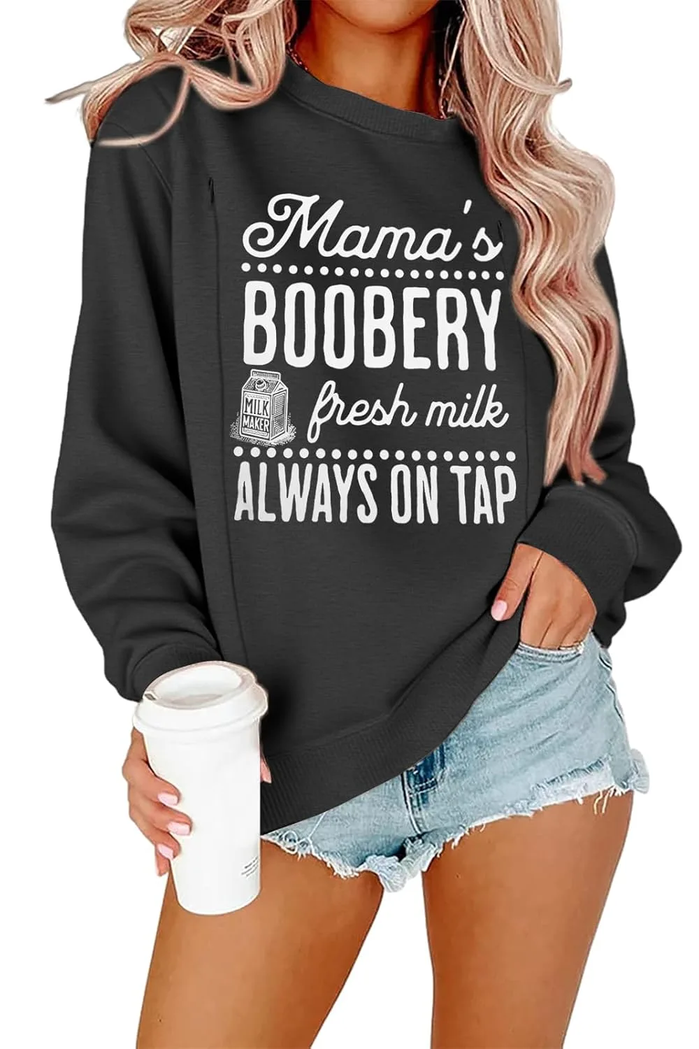 maternity nursing sweatshirt top 1