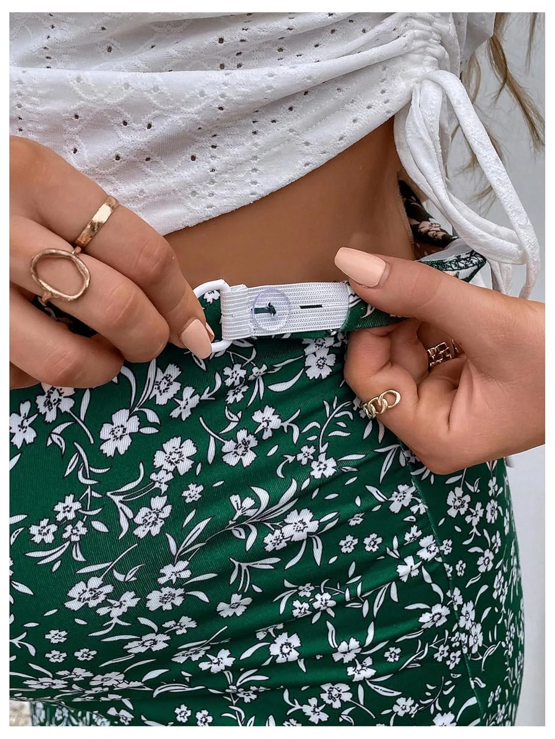 maternity outfit floral skirt 7