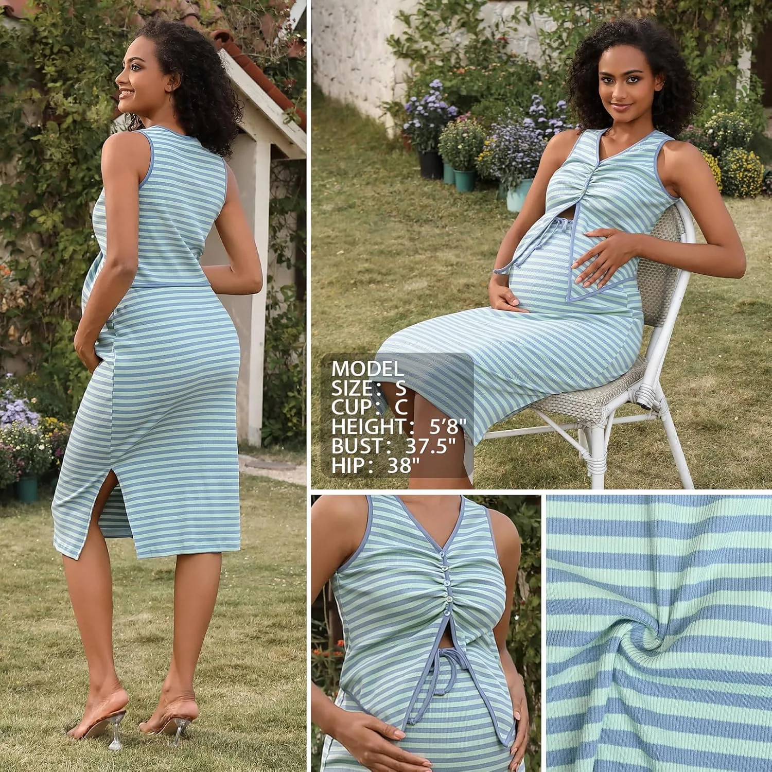 maternity outfit striped 5