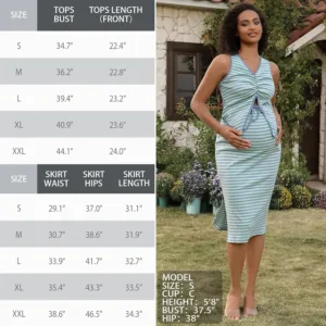 maternity outfit striped 6