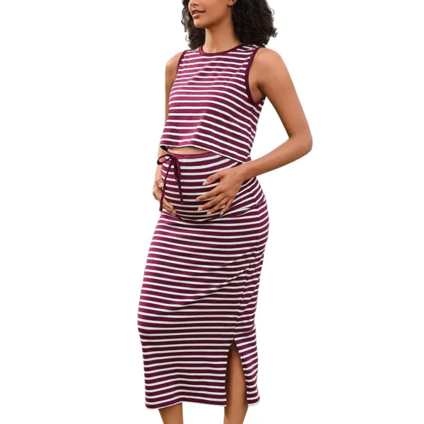 maternity outfit tank skirt 1