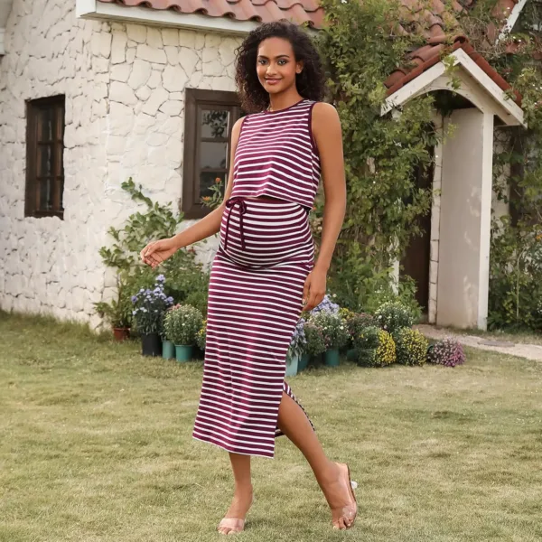 maternity outfit tank skirt 2