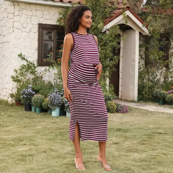 maternity outfit tank skirt 4