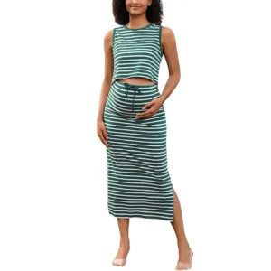 maternity outfit tank skirt 7