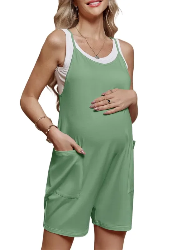 maternity overalls shorts 1