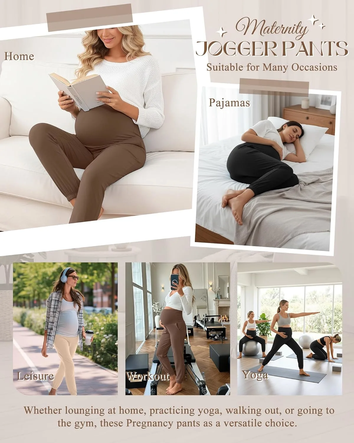 maternity pants pack 4