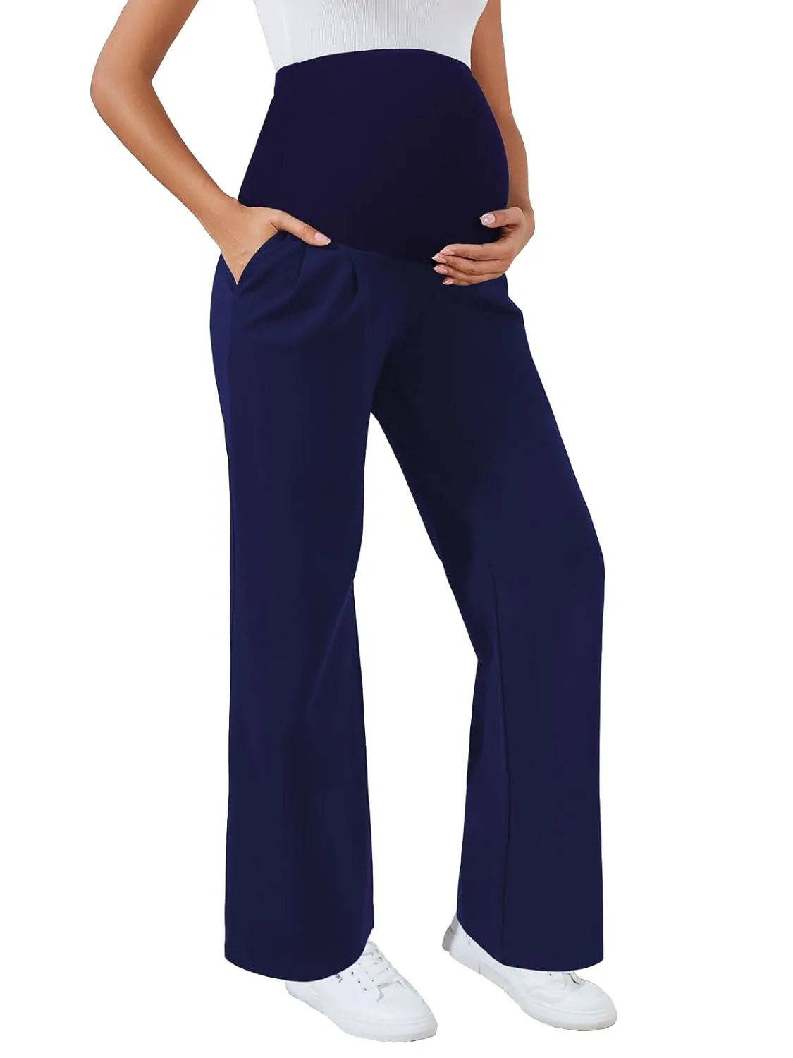 maternity pants wide leg 1