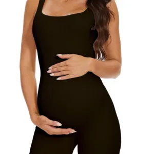 maternity romper workout yoga 1