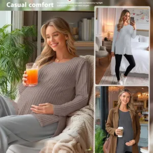 maternity shirts long sleeve 2