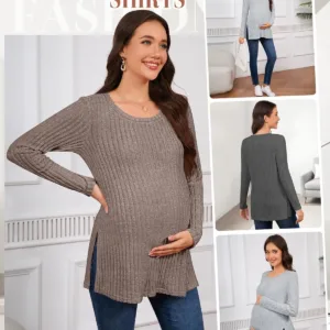 maternity shirts long sleeve 6