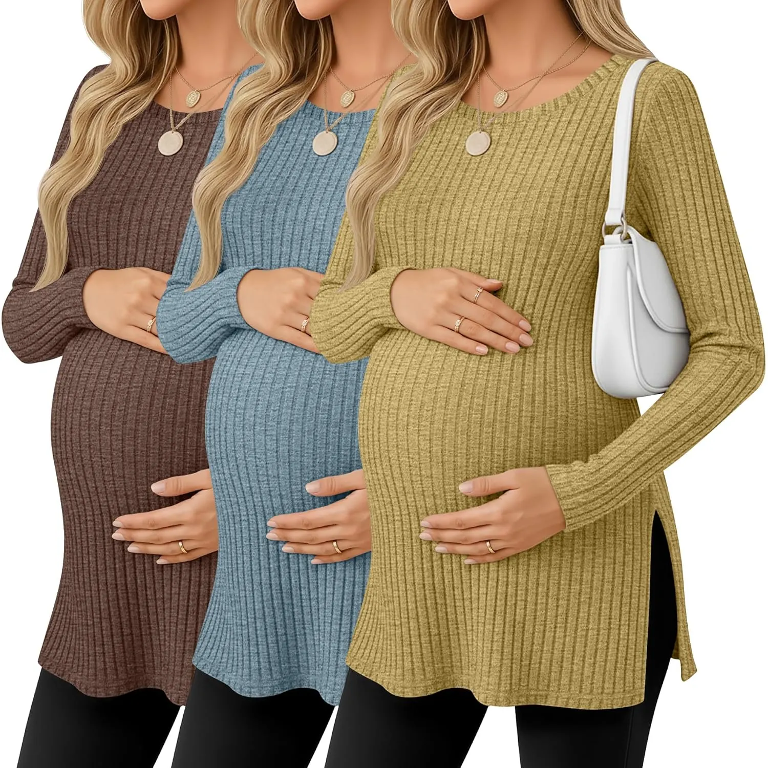 maternity shirts long sleeve 7