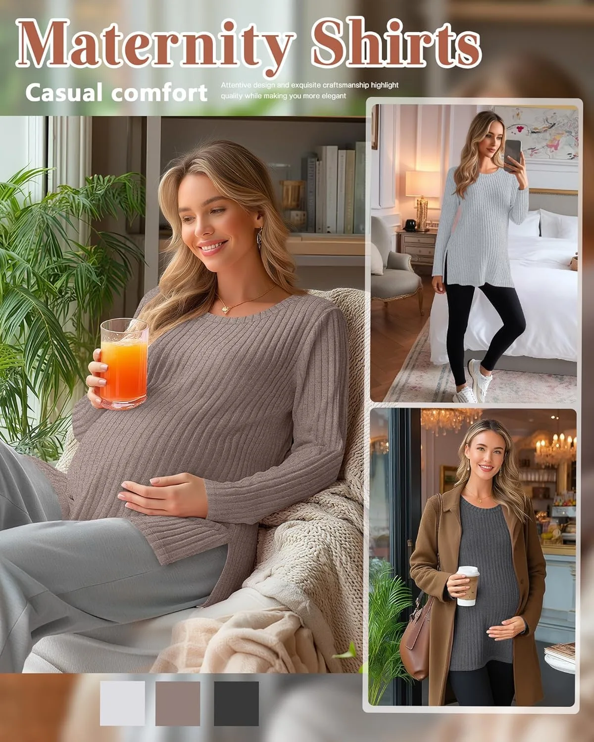 maternity shirts pack 2