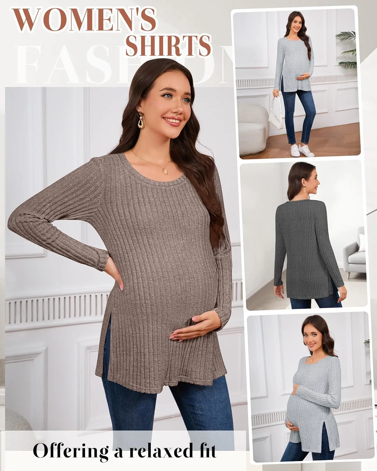 maternity shirts pack 6