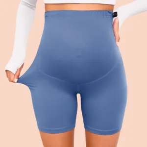 maternity shorts belly 3