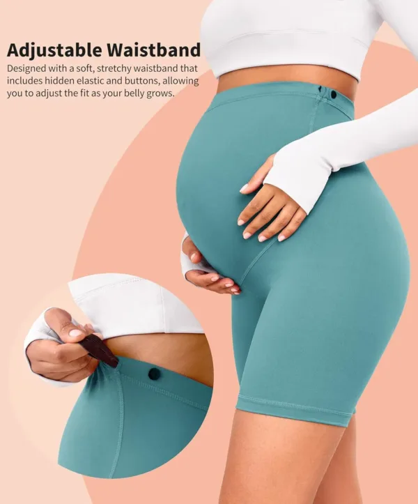 maternity shorts belly 4