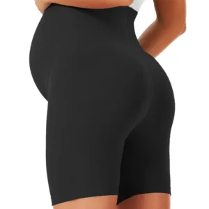 maternity shorts over belly 2