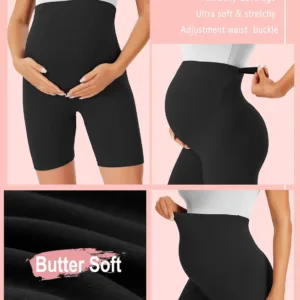 maternity shorts over belly 6