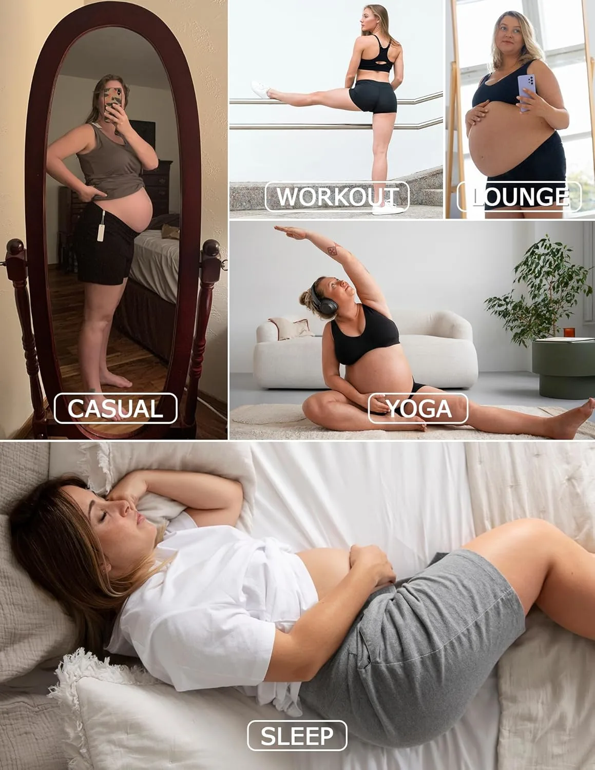 maternity shorts pregnancy 5